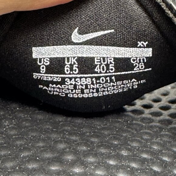 Nike Benassi JDI Womens Size 9 343881-011 Black Open Toe Slip On Slide Sandals - Picture 7 of 8